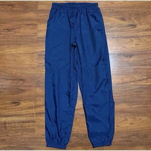 Vintage Nike Pants Mens Large Navy Track Windbreaker Lined Joggers White Tag 90s